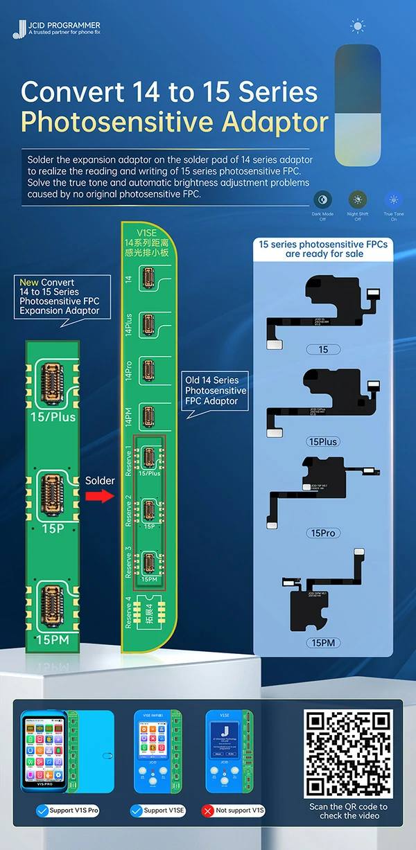 JCID 14-15PM Distance Photosensitive FPC Board(1WCW)