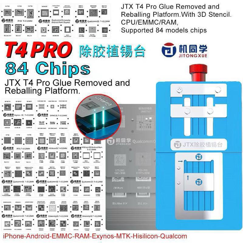 JTX T4 Pro Chips Glue Removal And Reballing Platform - (CPU/EMMC/RAM) (NW)